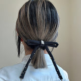Big Black Ribbon Hair Pony