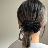 Black Ribbon Kira Hair Pony