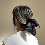 Black Kira Shuriken Scrunchie