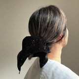 Black Kira Shuriken Scrunchie