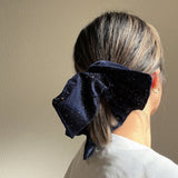 Navy Kira Shuriken Scrunchie