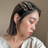 Black Rainbow Piping Hair Pin