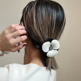 White Flower Hair Pony