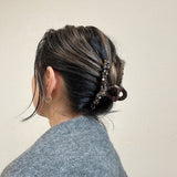 Brown Bijou Hair Clip