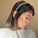 Silver Pearl Bijou Headband