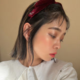 Velour Big Ribbon Tight Headband