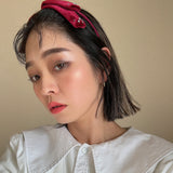 Velour Big Ribbon Tight Headband