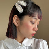 White Shaggy Hair Pin