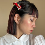 Velvet Red Barrette