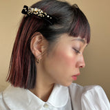 Velvet Black Barrette
