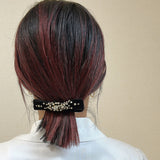 Velvet Black Barrette