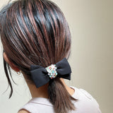 Silk Black Milky Pink Mix Ribbon Pony