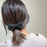 Silk Black Lil Gold Ribbon Pony