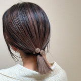 Twin Full Brown Orange Studs Pony