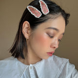 Hair Pin Blue Pink Pearl