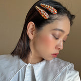 Hair Pin Orange Gold