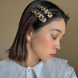 Hair Pin Black Brown Gold