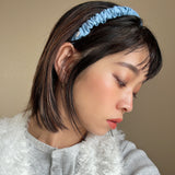 Gather Headband Light Blue Denim