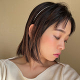 Black Silver Studs Line Headband