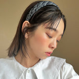 Thin Headband Snake Denim Red Heart