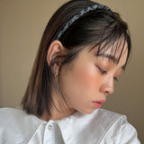 Tight Headband Snake Denim Pearl
