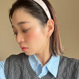 Thin Headband Pink Dot Pearl
