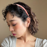 2 Tone Velvet Headband Pink