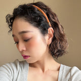 2 Tone Velvet Headband Yellow Gold