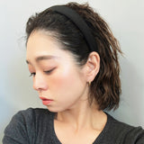 Thin Headband Black Hemp