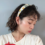 Thin Headband White Marble