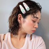 RE Hair Pin Rainbow Tweed