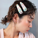 RE Hair Pin Rainbow Tweed