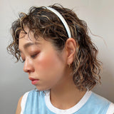 Sky Blue Silky Satin Slim Headband