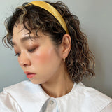 Yellow Gold Silky Satin Thin Headband