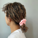 Sakura Pink Silky Satin MIni Scrunchie
