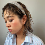 Thin Headband Grey Cotton
