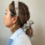 Grey Cotton Scrunchie