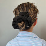 Silk Black Scrunchie