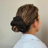 Silk Black Scrunchie