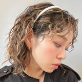 Eco White Leather Tight Headband