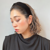 Black Velour Turban Headband