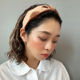 Brown Velour Turban Headband