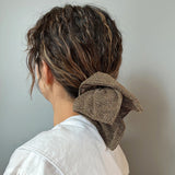 Gold Lame Shuriken Scrunchie