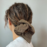 Gold Lame Shuriken Scrunchie