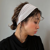 White grey Lame Headband