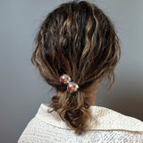 Double Ball Silver Hair Pony