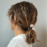 Double Ball Silver Hair Pony