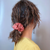 Terracotta Rose Mini Scrunchie
