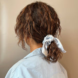 Sky Blue Ribbon Scrunchie