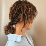 Deep Navy Mini Scrunchie